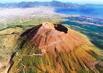 Il vulcano Vesuvio